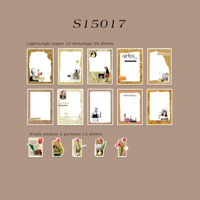 Vintage Flower Stickers Pack - Journal Carnival