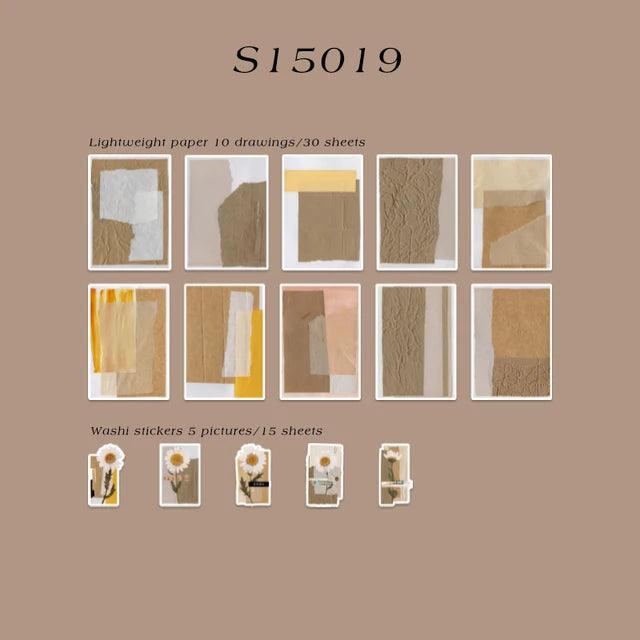 Vintage Flower Stickers Pack - Journal Carnival