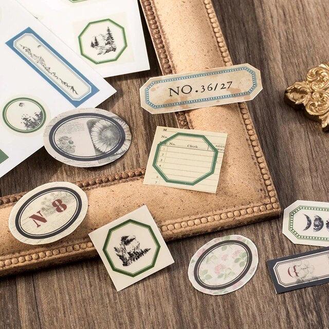 Retro Label Rub-on Stickers - Journal Carnival