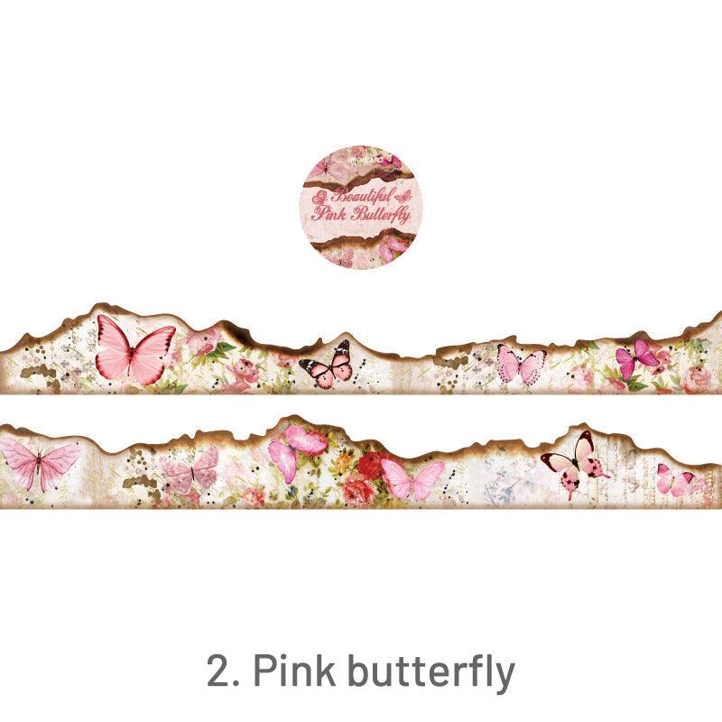 Vintage Burnt Butterfly Washi Tape - Journal Carnival