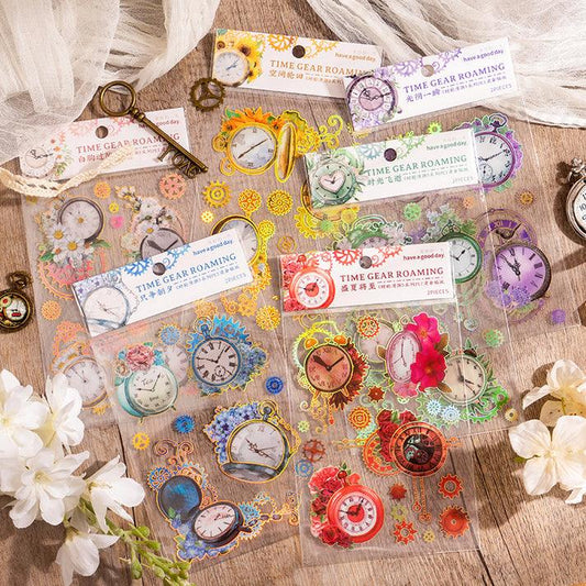 Time Wheel Roaming series sticker - Journal Carnival