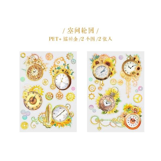 Time Wheel Roaming series sticker - Journal Carnival