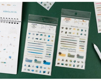 Washi planner sticker sheet - Journal Carnival