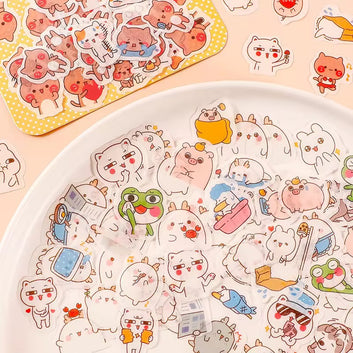 Cartoon Cute Washi Stickers