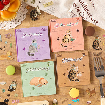 Cute Pet Gathering Series Sticker Book