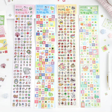 Square Fun Series Sticker Sheets