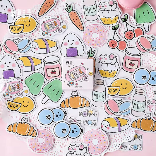 Creative and cute cartoon sealing sticker box