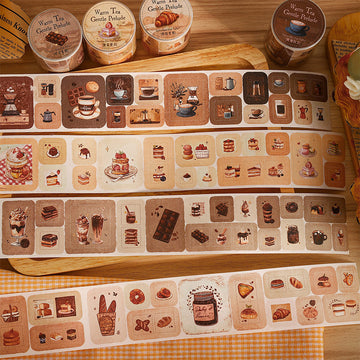 Warm Tea Gentle Prelude Series Die Cutting Paper Tape