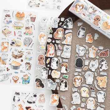 Cat Dog Combo Series Sticker Sheet