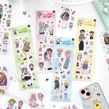 Micro Daily Anime Series Sticker Sheets