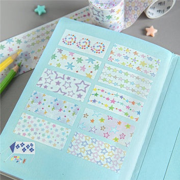 Rainbow Diary Series Die Cutting Washi Tape
