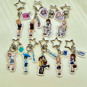 Y2k Style Anime Character KeyChain