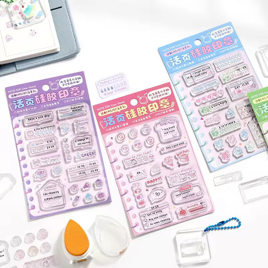 Life Record Seal Series Clear Stamp Set