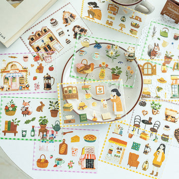 Coffee Party Series Sticker Book