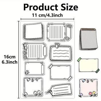 Note Pads Clear Stamps