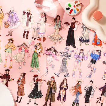 Endless Fashion Outfit Series Girl Sticker
