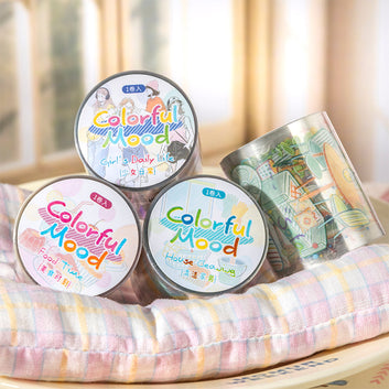 Colorful Mood Series Die Cutting PET Tape