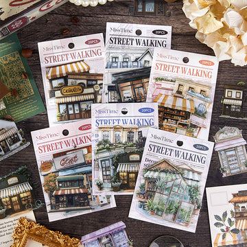 Street corner stroll series sticker