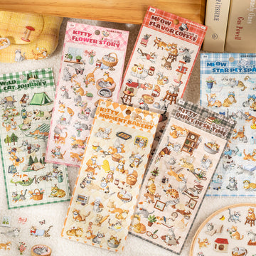 Yarn Cat Stories Series Sticker Sheets