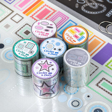 Circles And Dots Series Die Cutting PET Tape