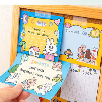 Cartoon Animal Series Non Sticky Message Paper