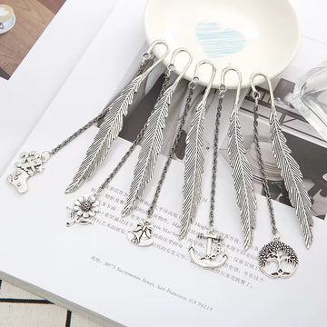 Vintage Silver Light Metal Bookmark