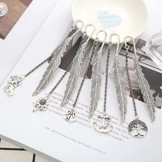 Vintage Silver Light Metal Bookmark