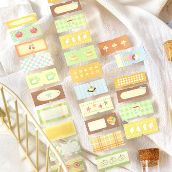 Afternoon Tea Melody Series Die Cutting Writing Paper Tape
