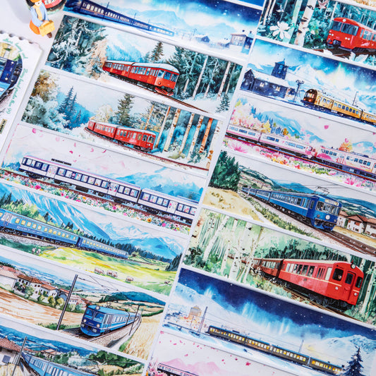 The Train on the Road Series Washi Tape