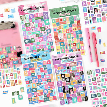 Color Paradise Series sticker Sheet