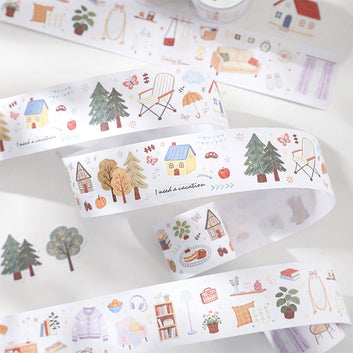Sweetly Healing Life Series Die Cutting Writing Paper Tape