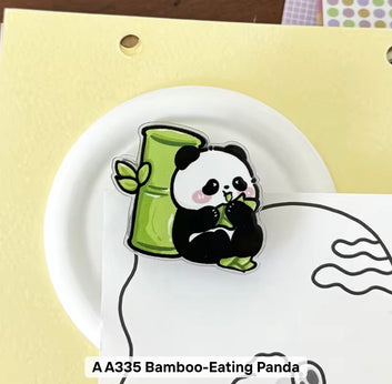 Pand Shaped Acrylic Clips