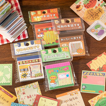 Retro Memo Paper Sticker Book