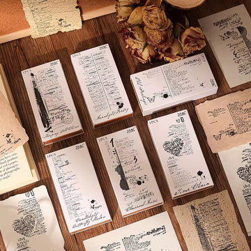 Poetry Collection of Years Series Wooden Stamp