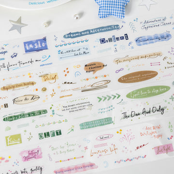 Whispers of life series Die Cutting PET Tape