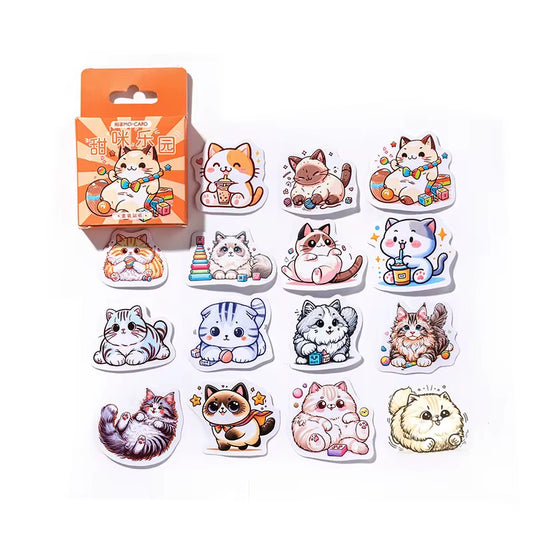 Mini Cat Themed Sticker box