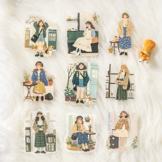 Forest Girl Story Series Sticker