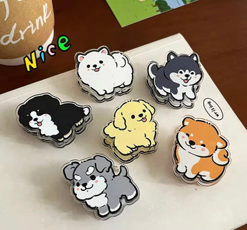 Dog Themed Acrylic Notebook Clips