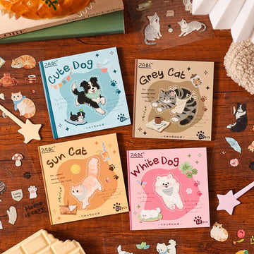 Plush healing series sticker book
