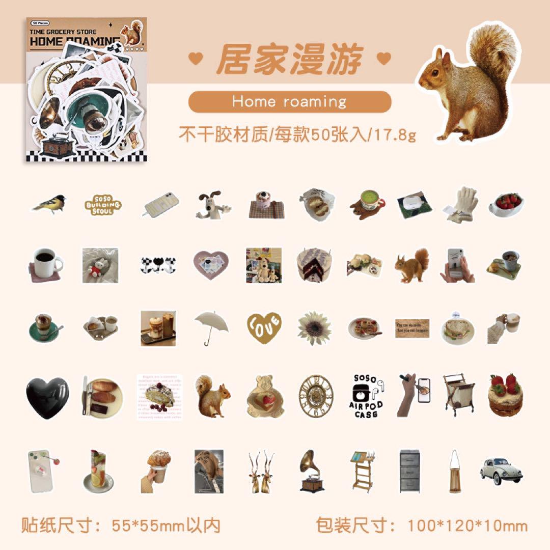 Fashion Grocery Shop Series Sticker - Journal Carnival