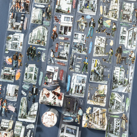 Urban Stroll Series Street Character Pet Tape