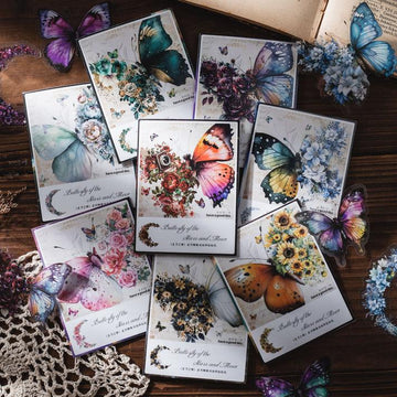Starmoon Butterfly Series Decorative Stickers - Journal Carnival