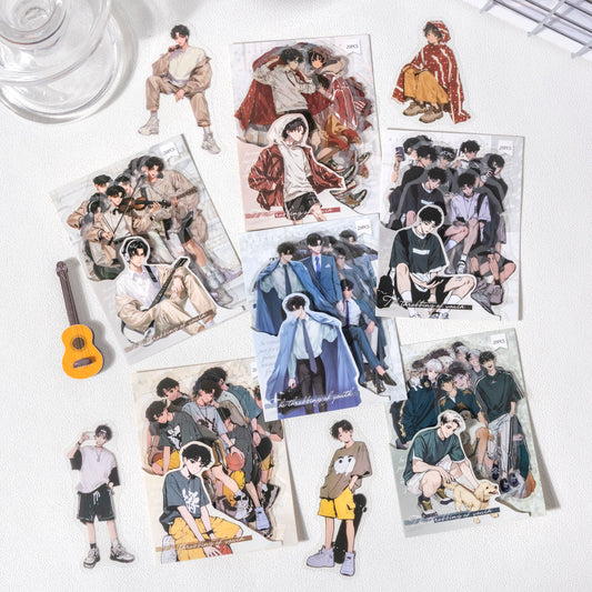 The Fluttering of Young Man Series Character Sticker