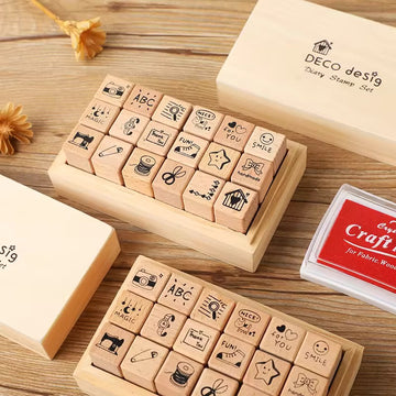 Daily life Series Journaling wooden stamp set