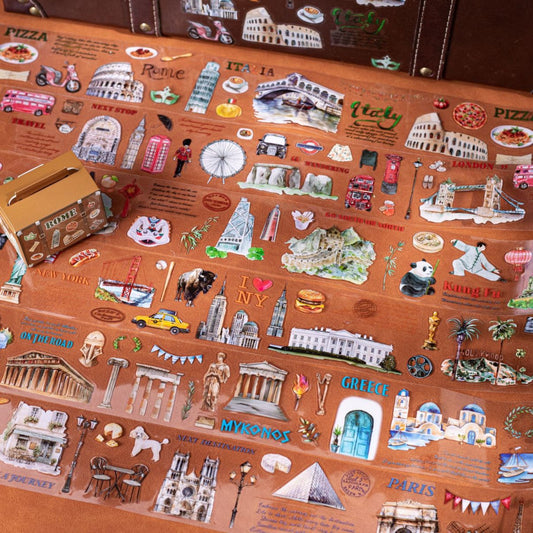 Travel the World Scenery Series Die Cutting PET Tape