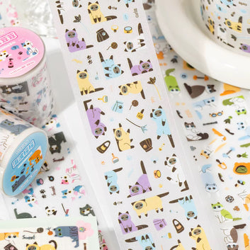 Milky Candy Frame Series Die Cutting Pet Tape
