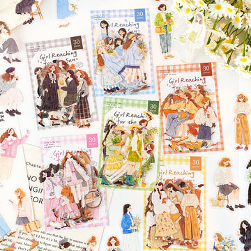Sunward Growth Series  Girl Pet Sticker