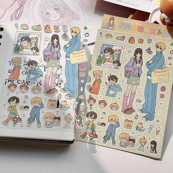 Youthful Vibe Series Character Sticker Sheets