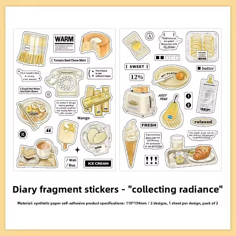 Fragment Design Sticker Journal Fragment Series Sticker Sheets