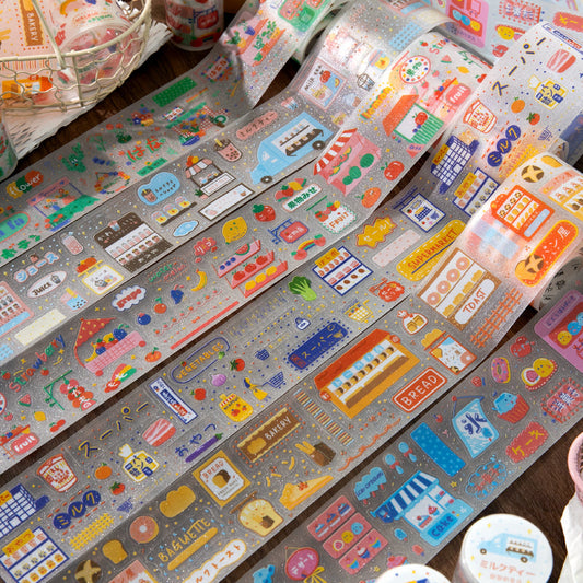 Shopping Party Series Die Cutting Pet Tape